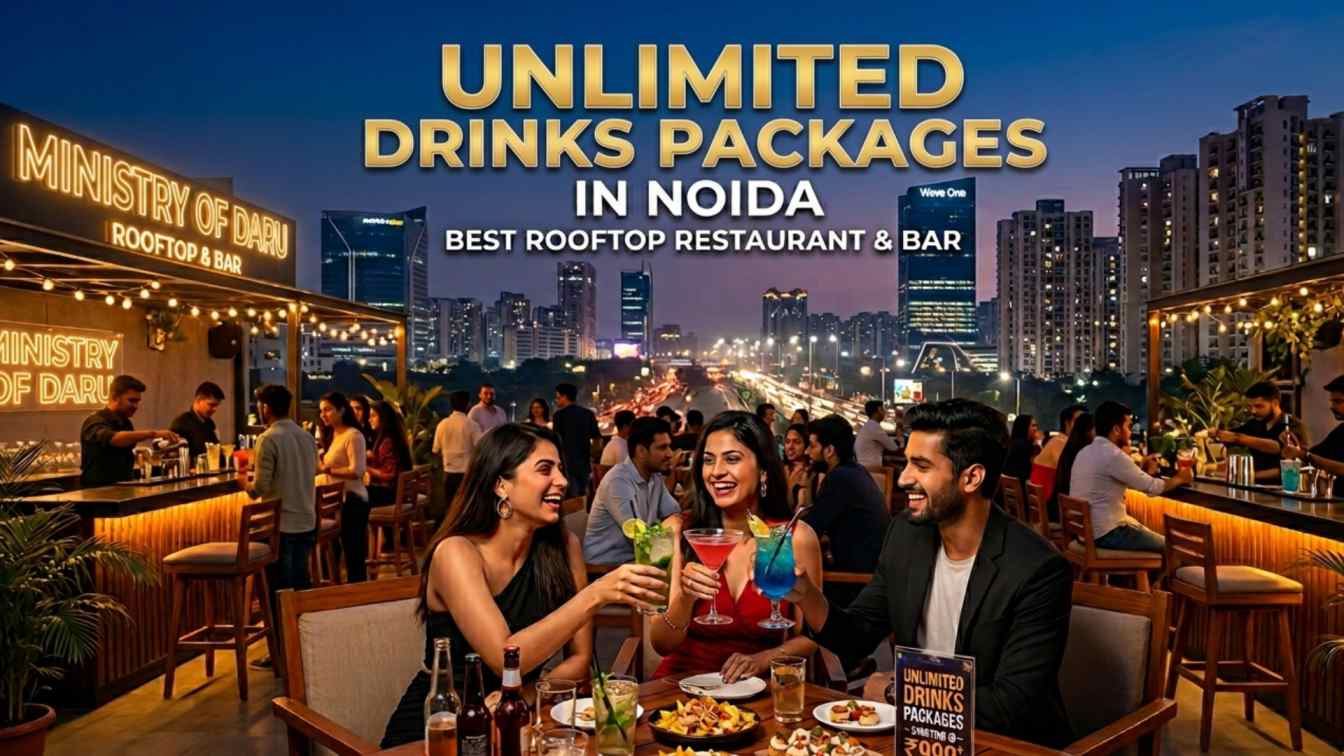 Unlimited Drinks Packages in Noida Best Rooftop Restaurant & Bar